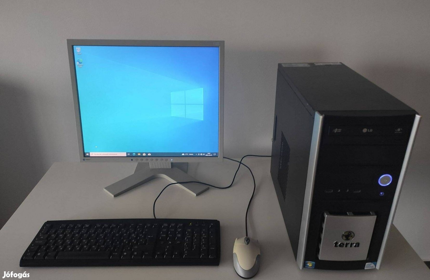 Komplett aztali PC számítógép monitorral, 4.gen I5, Windows 10