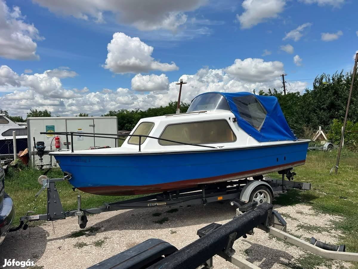 Komplett hajó trailer motor 