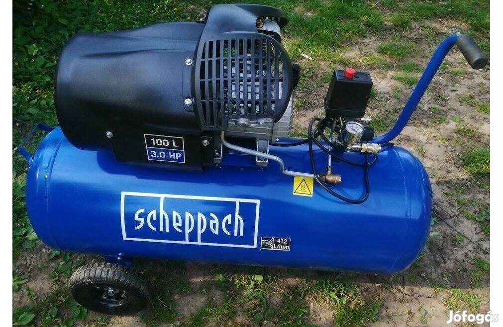 Kompresszor 100 Literes cheppach HC 120 DC kéthengeres kompresszor, ol