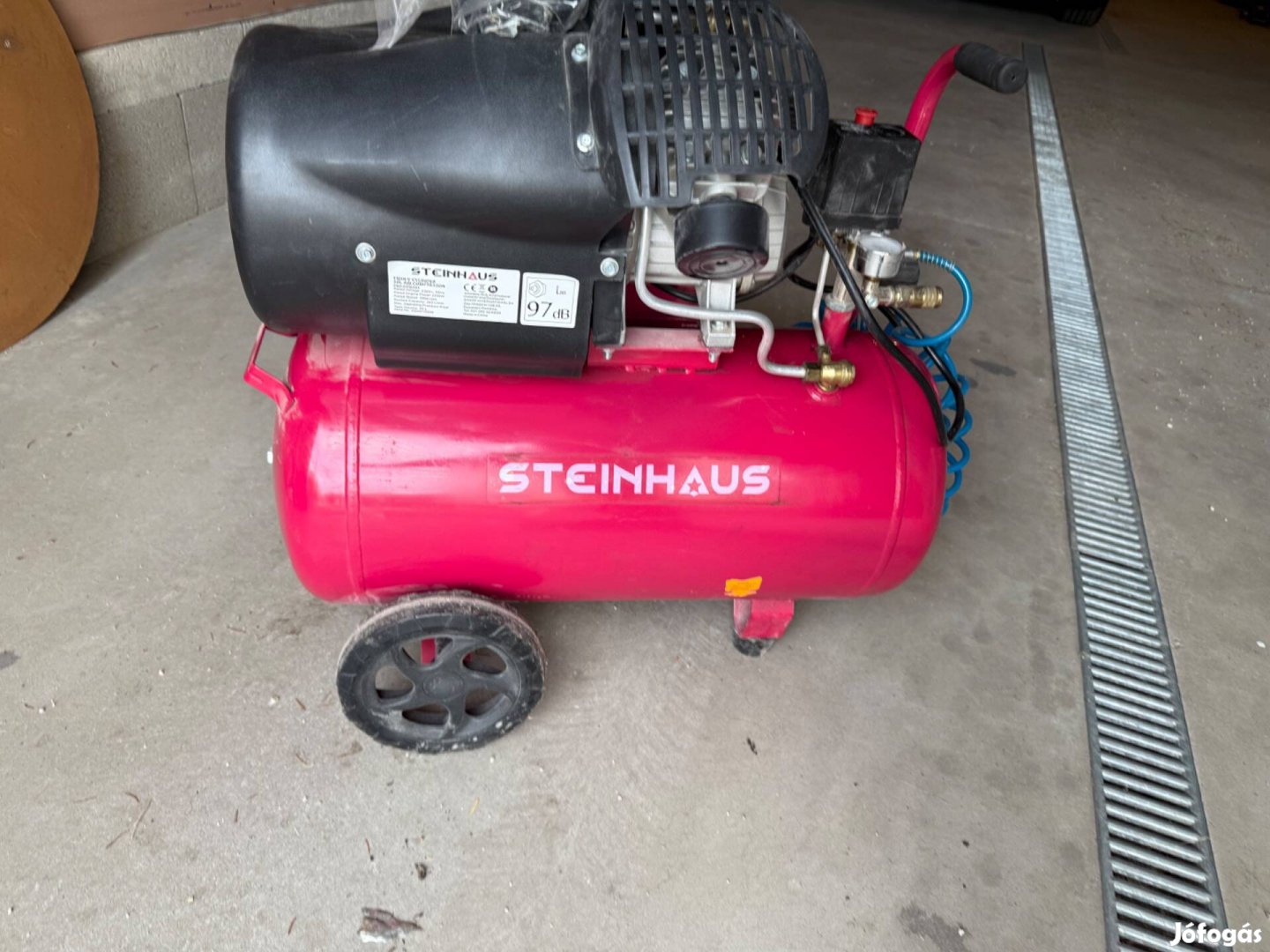 Kompresszor 50L , dupla dugattyu, szinte uj