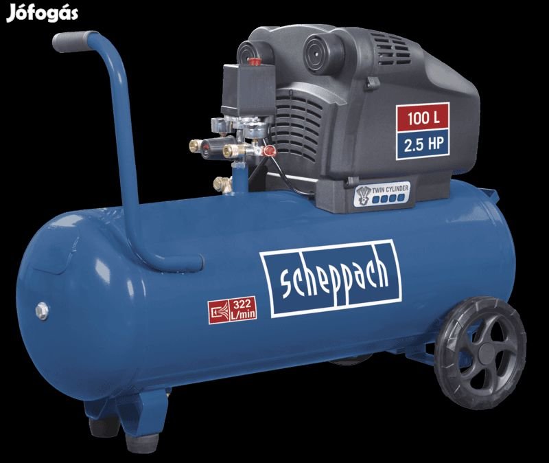 Kompresszor HC105DC scheppach - 230V 50Hz - 100L