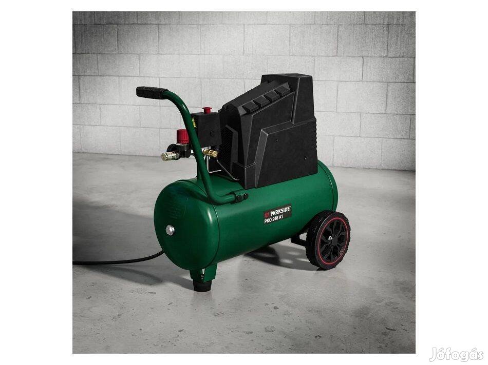 Kompresszor, 24 l Olajmentes! 8bár! Pko 248 A1 Parkside