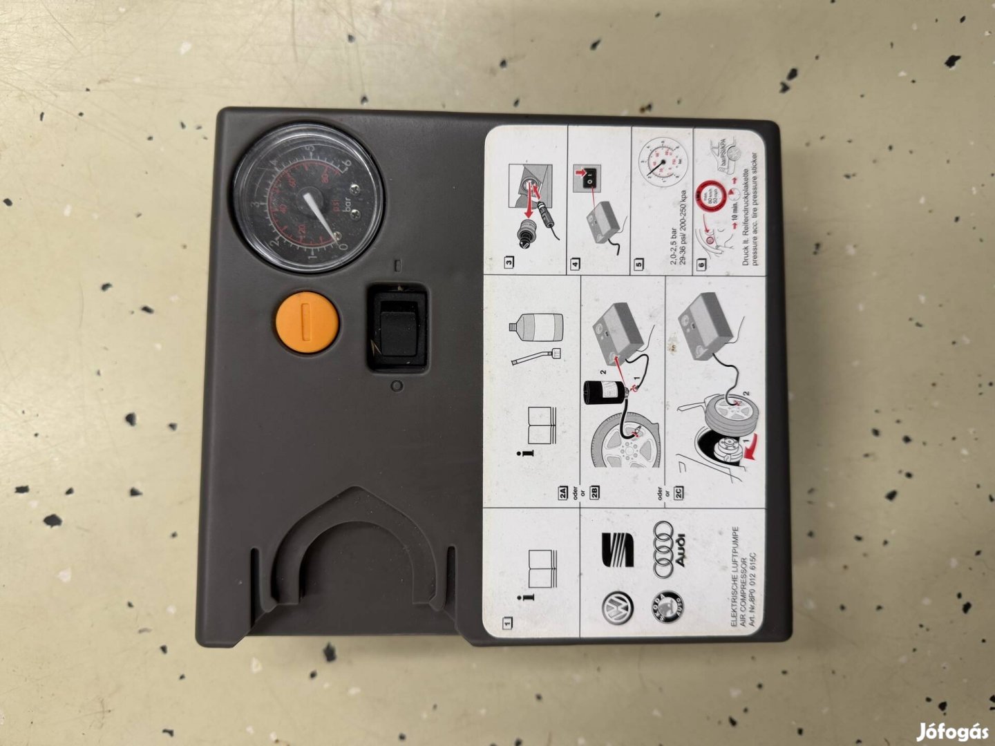 Kompresszor defekt kerék fújó csomagtartó tartozék audi vw