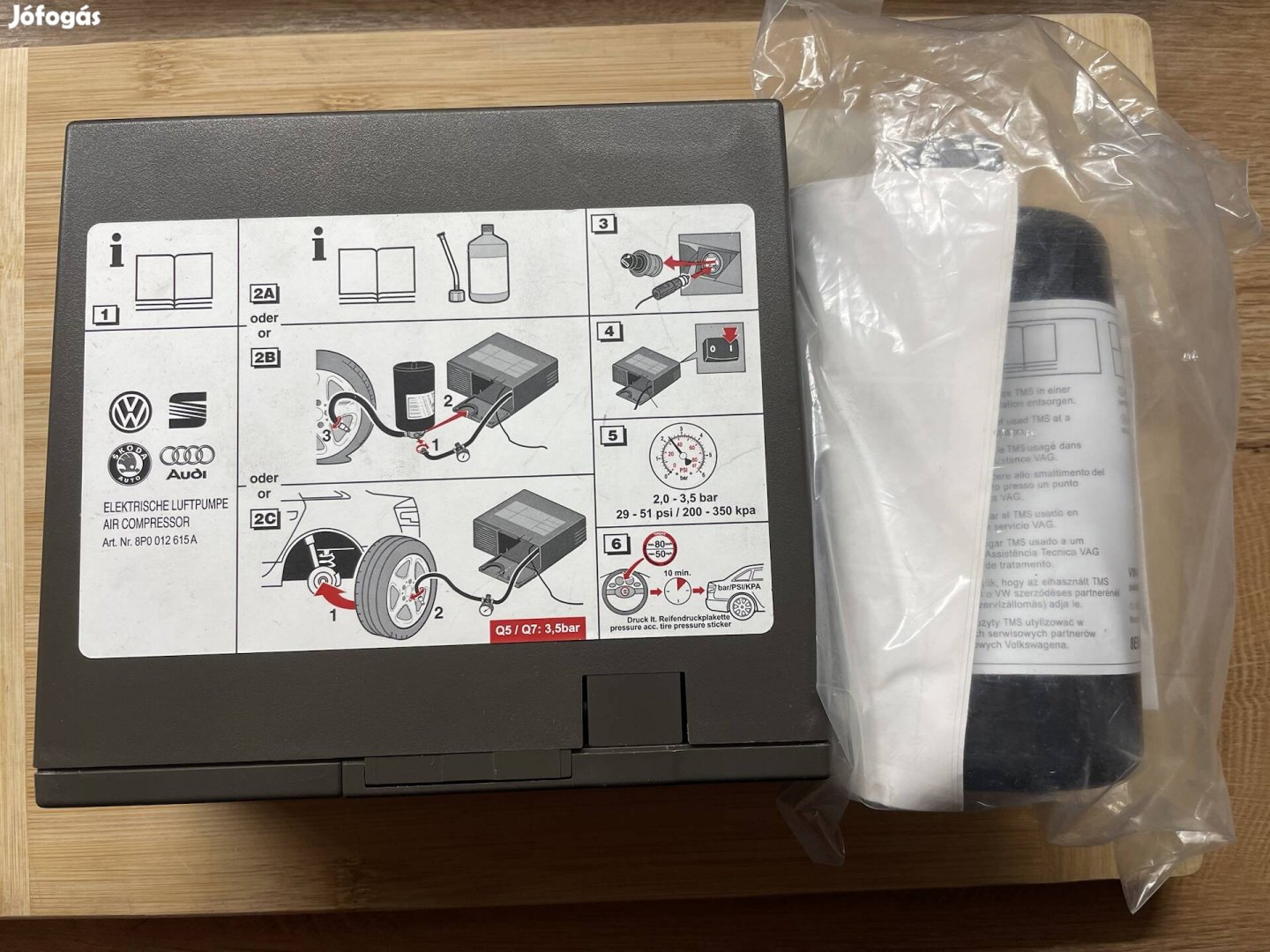 Kompresszor kerékpumpa 12V autópumpa