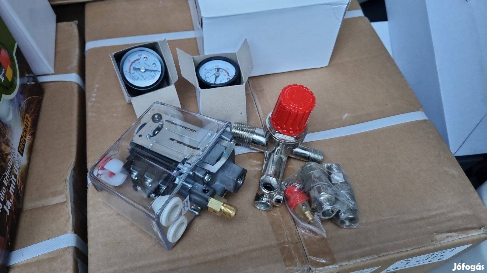 Kompresszorhoz nyomáskapcsoló 380V-os 3 fázisú, garanciával