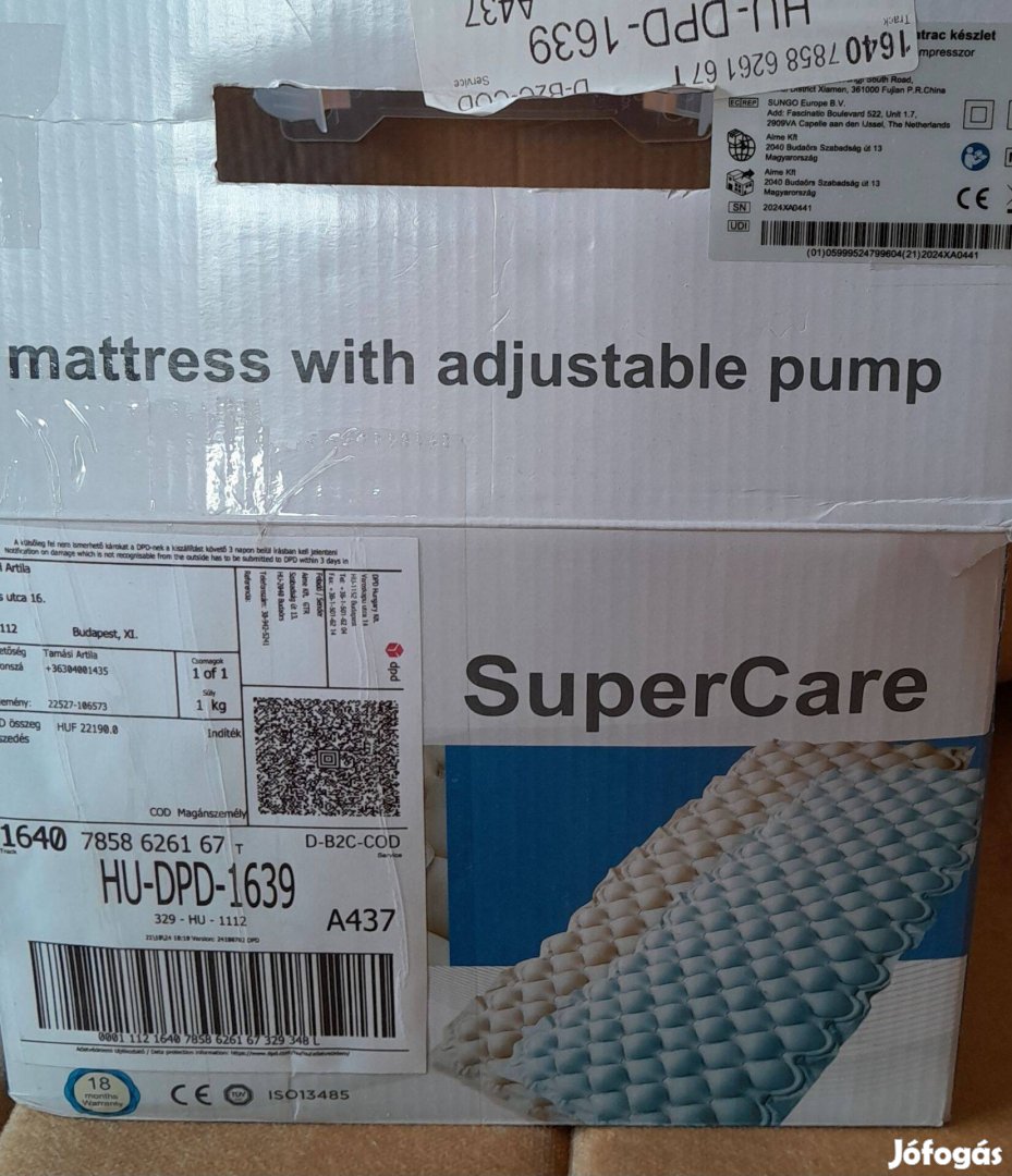Kompresszoros gyógy-matrac