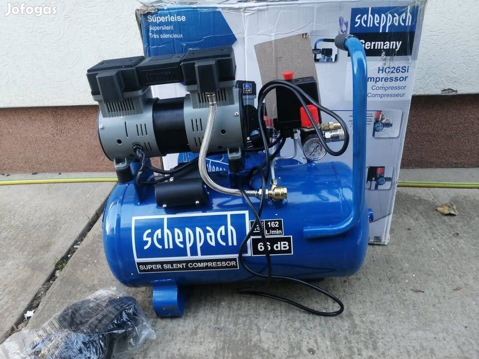 Komraszor Scheppach HC26Si 2 hengeres csendes kompresszor