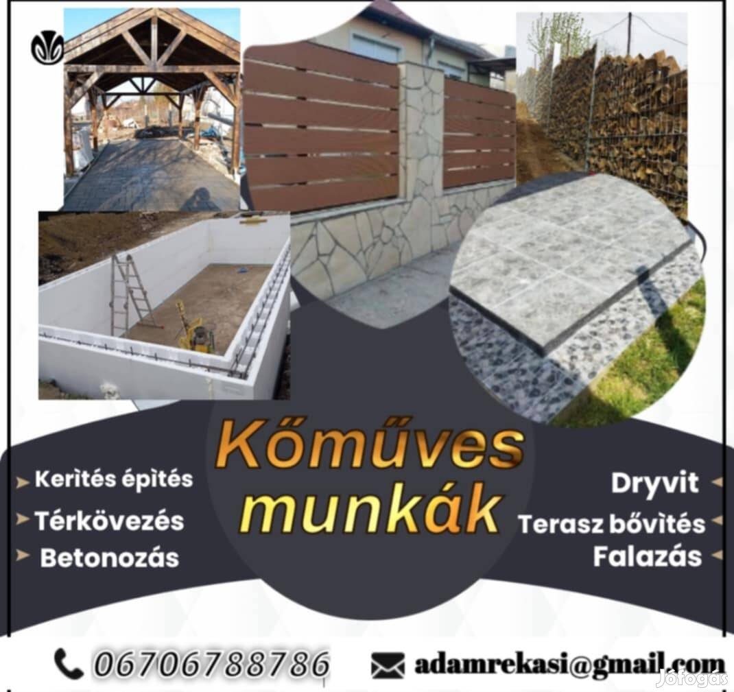 Kőműves munkát vállalunk
