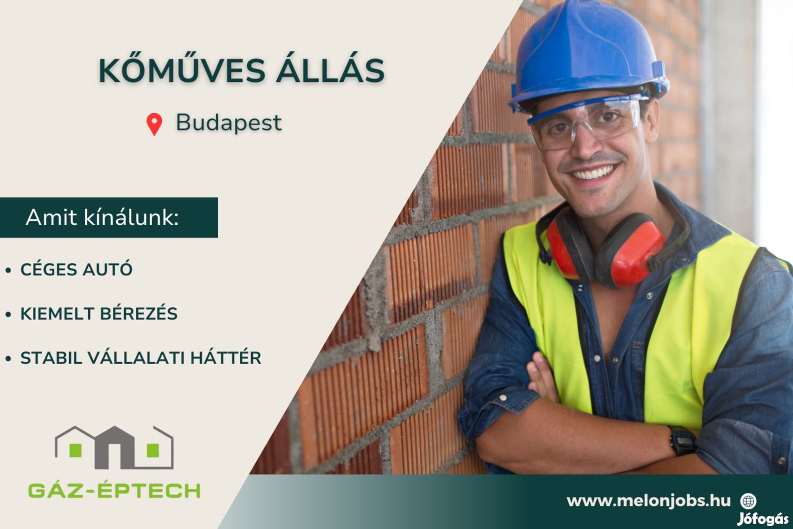 Kőműves szakmunkás