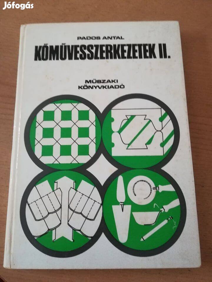 Kőműves-szerkezetek 3 db könyv együtt 5000 Ft