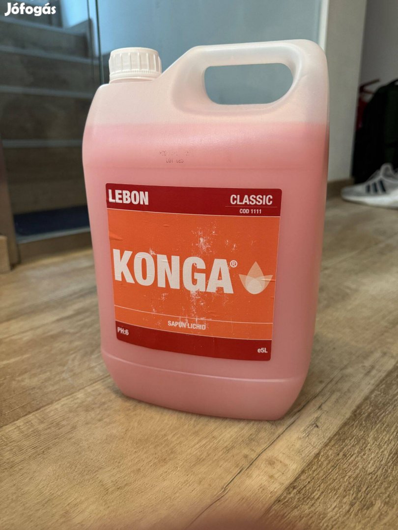 Konga Folyékony szappan, Orgona parfüm, Bőrgyógyászatilag tesztelt, 5L