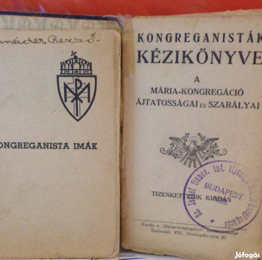Kongreganisták kézikönyve + Imák