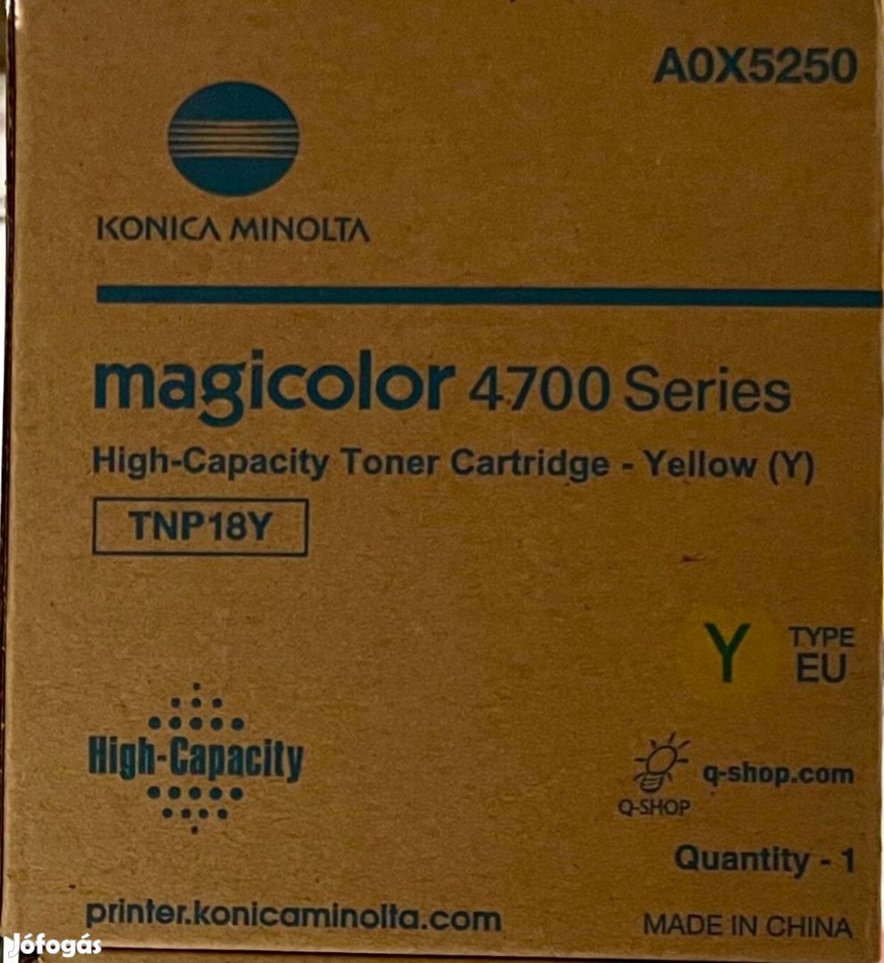 Konica Minolta 4700 Series TNP-18 (A0X5250) - toner, yellow (sárga)