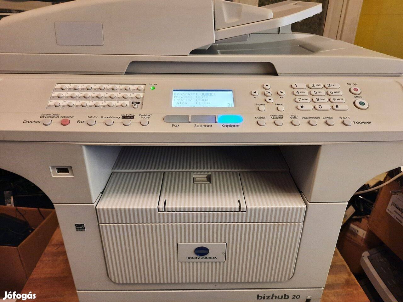 Konica Minolta Bizhub 20 Dadf, hálózatos lézer nyomtató - másoló (2