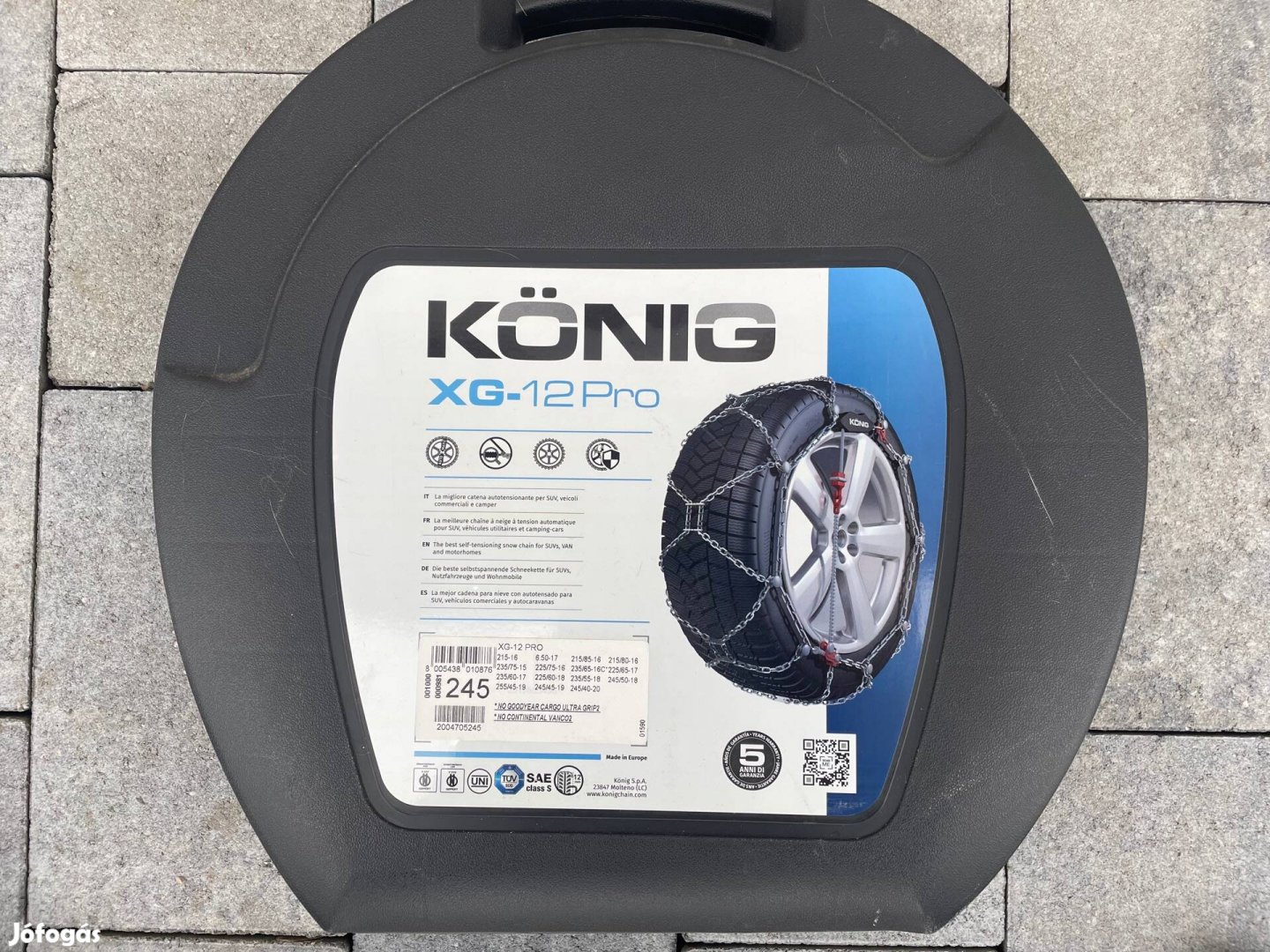 König XG-12 Pro 245 önfeszítő hólánc - Új - Eladó