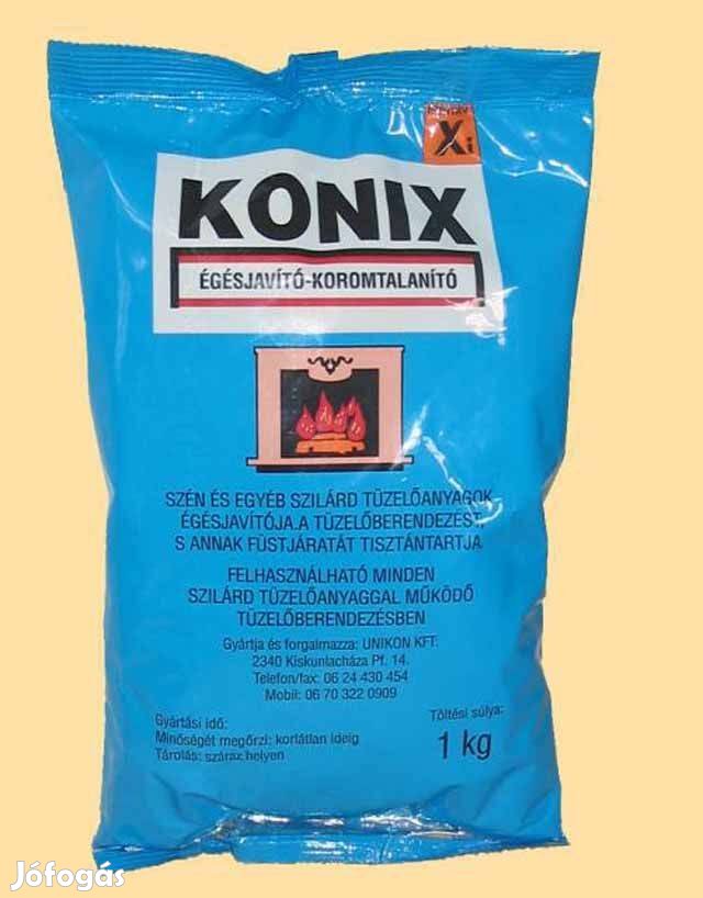 Konix koromtalanító-kéménytisztító-égésjavító anyag 1 kg-os csomag