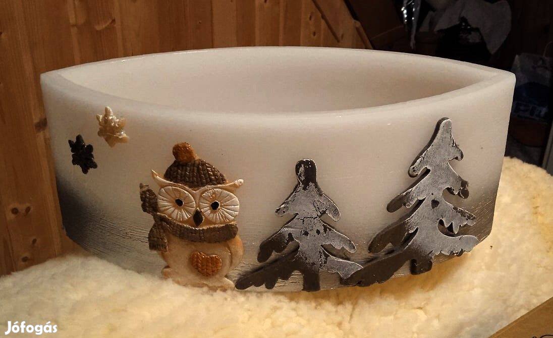 Könnycsepp alakú Adpal Hóbagoly lámpás, fehér