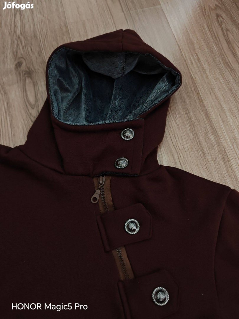 Könnyű csokibarna női puha sulytalan pulóver