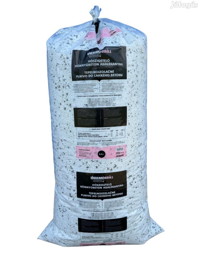 Könnyűbeton adalékanyag 250l/zsák  polisztirol golyók