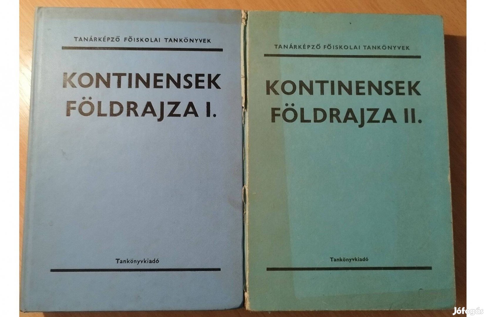 Kontinensek földrajza I-II. (1979; 1989) Jó állapotú tankönyvek