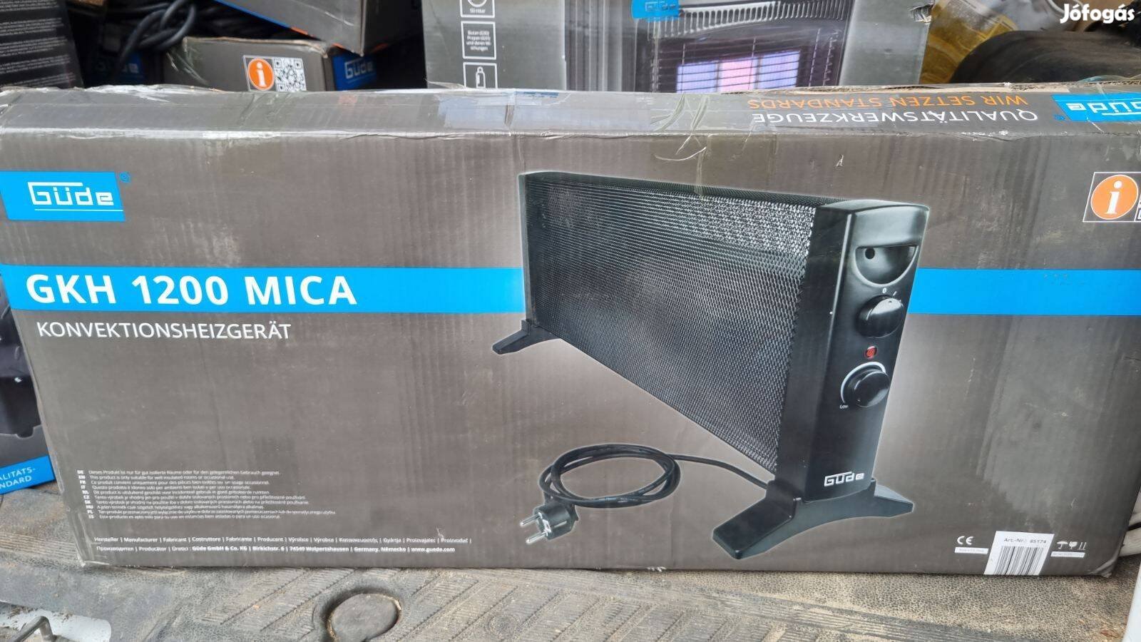 Konvekciós fűtőtest 1,2kW hőteljesítménnyel hősugárzó 2