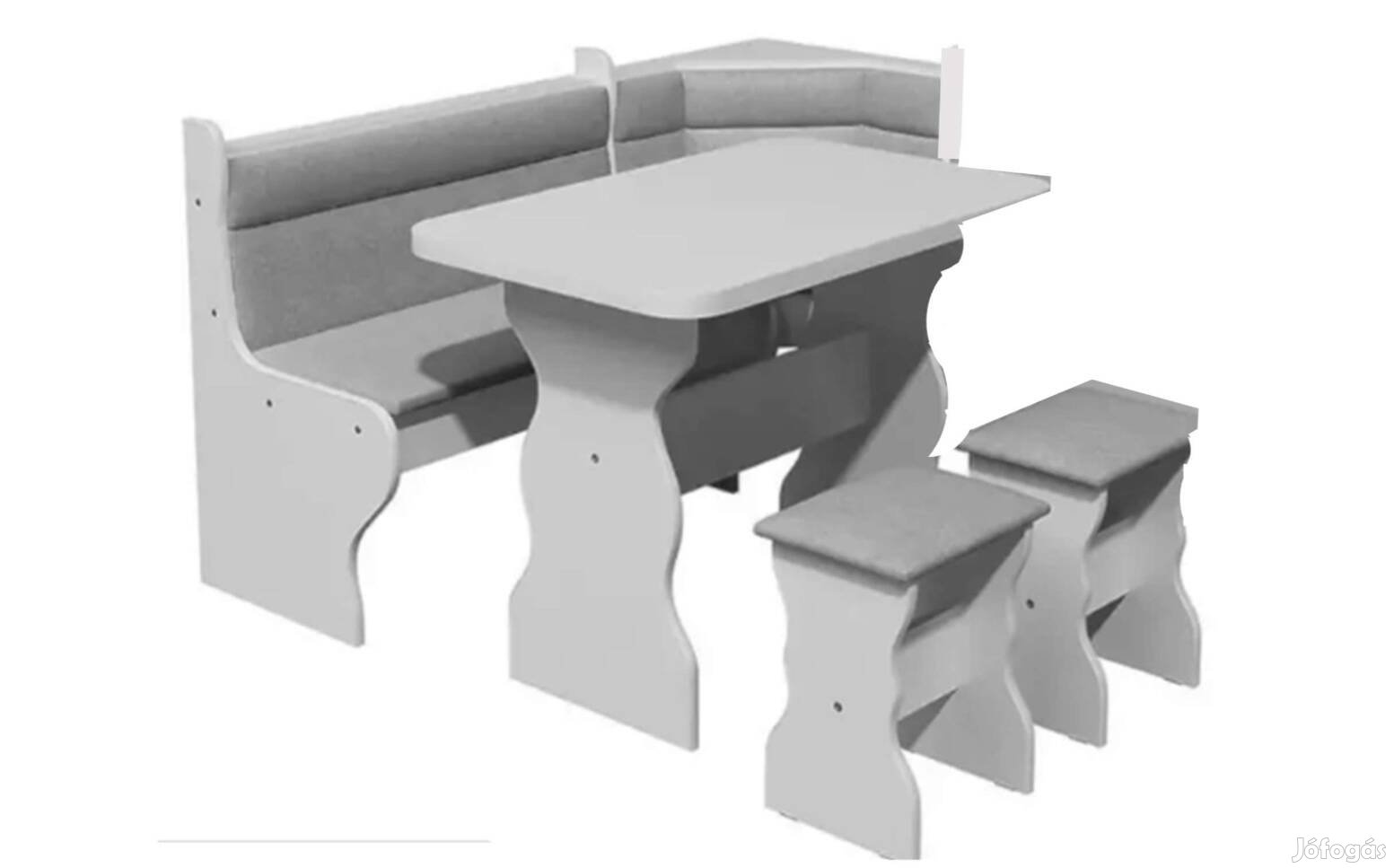Konyhai étkező bútor egység, Merkury II Simple fehér/boss