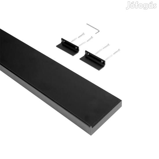 Konyhai fémrács HORIZON BIG falipolc akasztó nélkül 600x30x100mm Feke