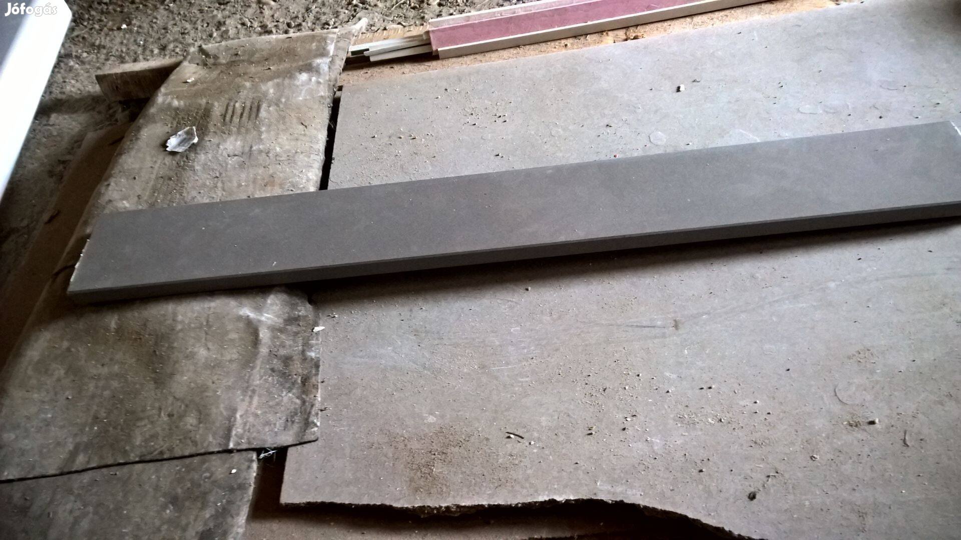 Könyöklő párkány mosdó szél stb,vágható ,90 cm, új,kőörlemény
