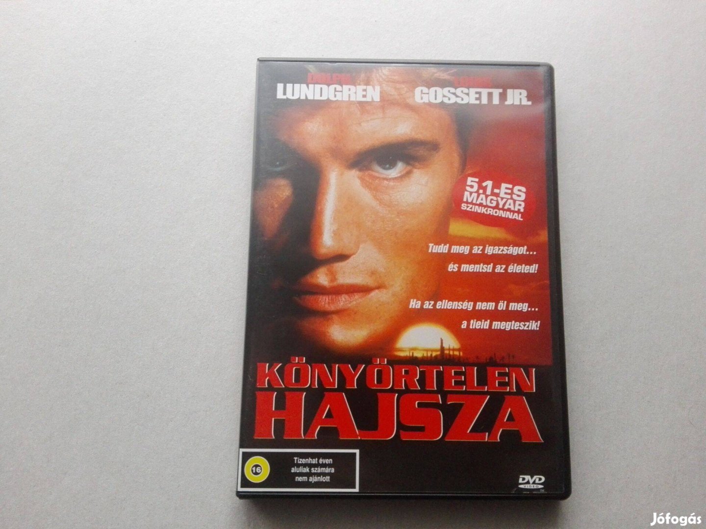 Könyörtelen hajsza c.teljesen új, magyar nyelvű DVD film eladó!