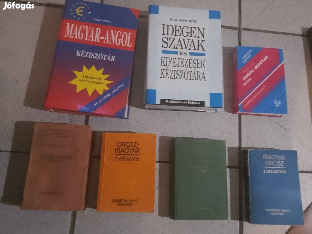 Könyv csomag.Szótárak.vegyes