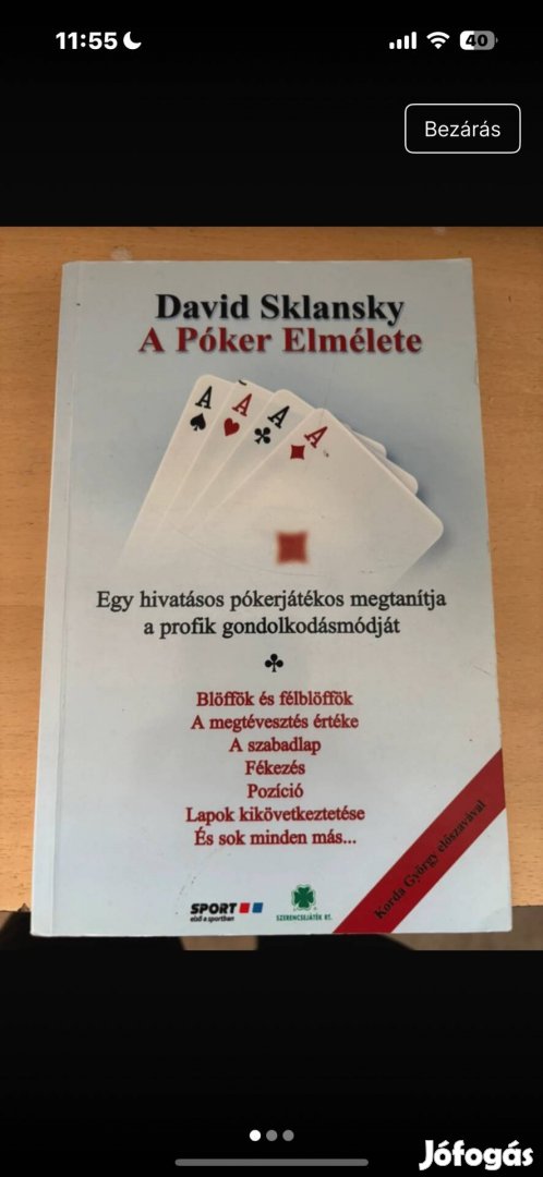 Konyv elado szep allapotban
