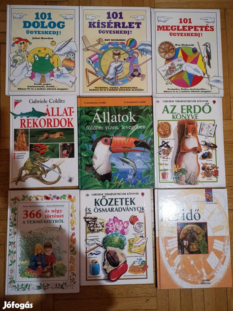 Könyv kísérlet természet állatok ásványok mi micsoda