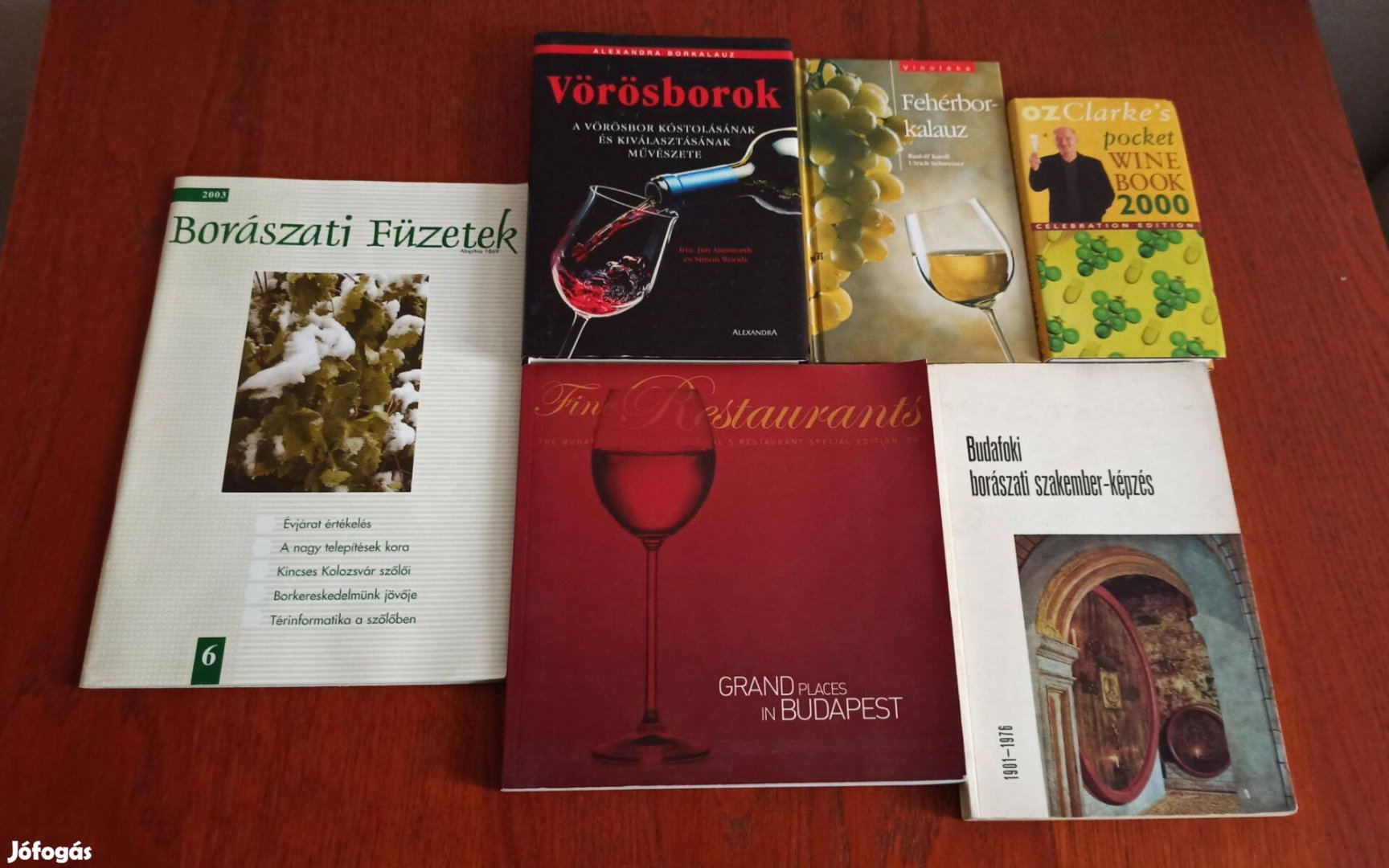 Könyvcsomag bor gasztronómia témakörben 7 db könyv