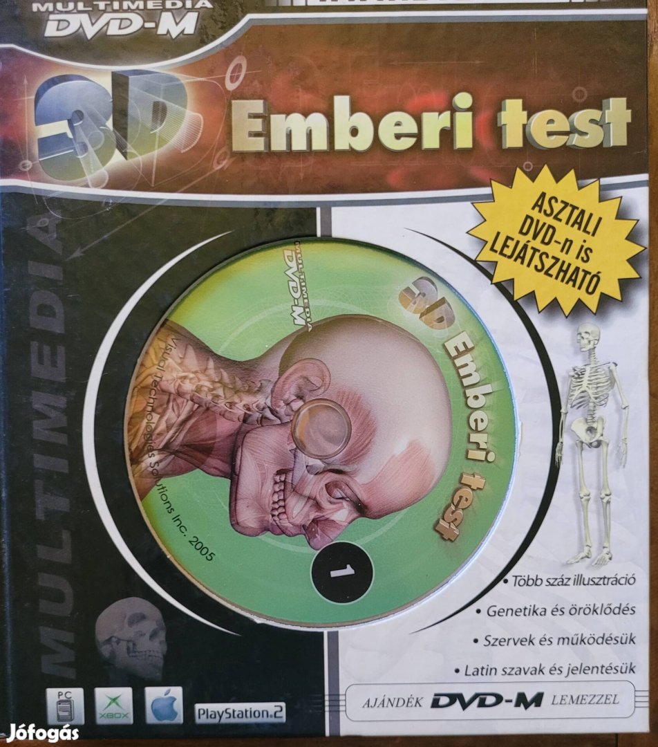 Könyvek: Emberi test, Angol nyelvoktató DVD-vel