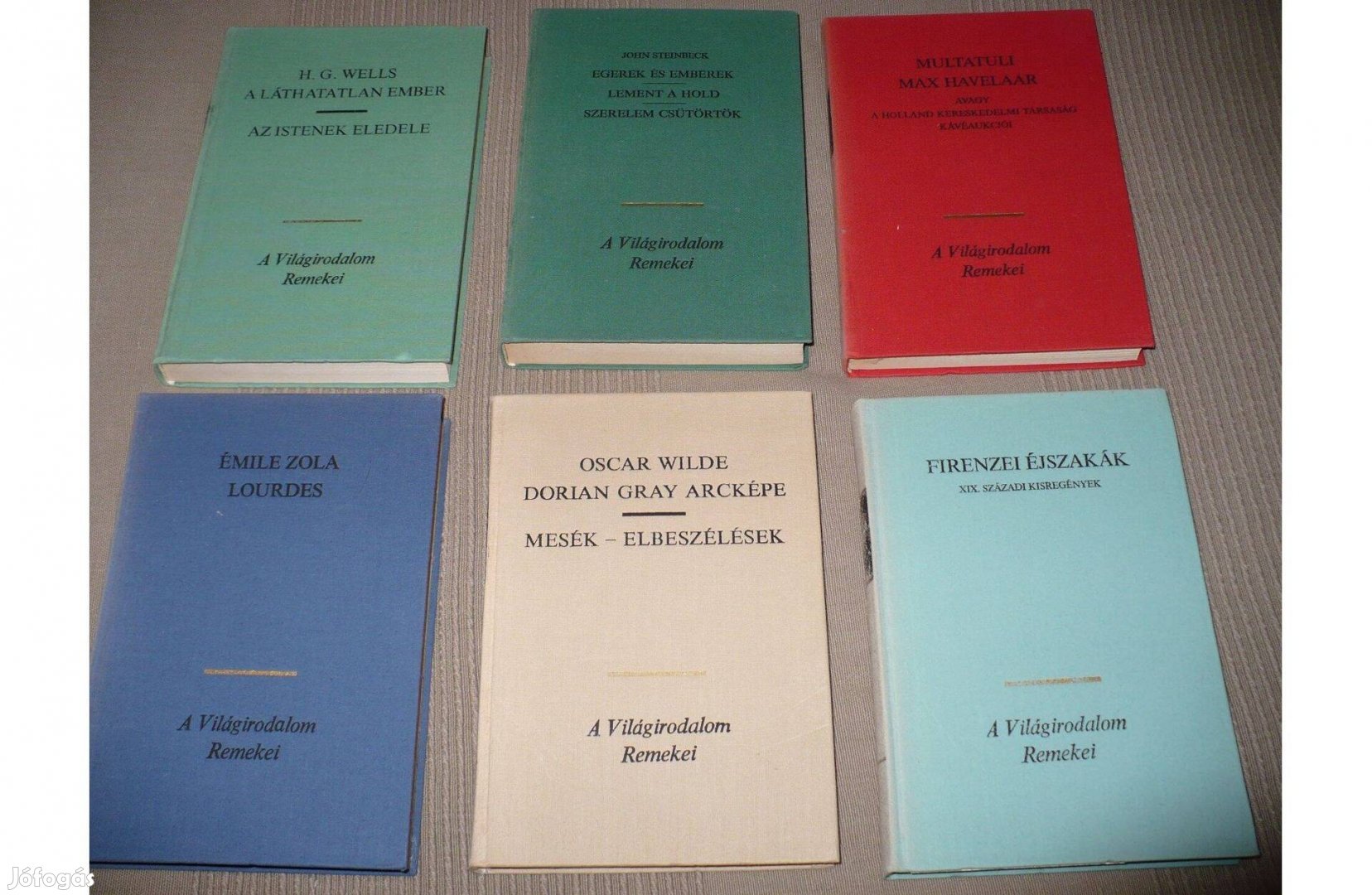 Könyvek a Világirodalom Remekei sorozatból