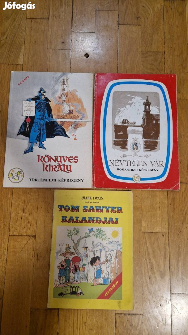 Könyves Király, Névtelen vár, Tom Sawyer képregény Akció!
