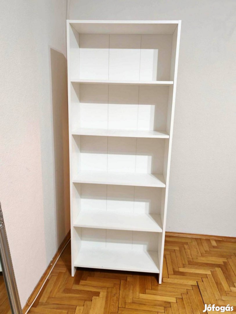 Könyvespolc, fehér polc Házhozszállítással