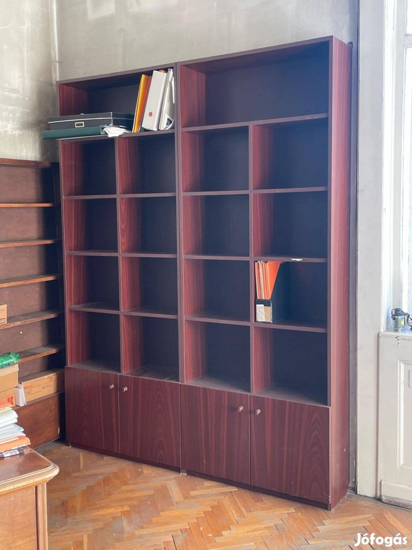 Könyvespolc, vinyl lemez polc, 2 db nagy,erős