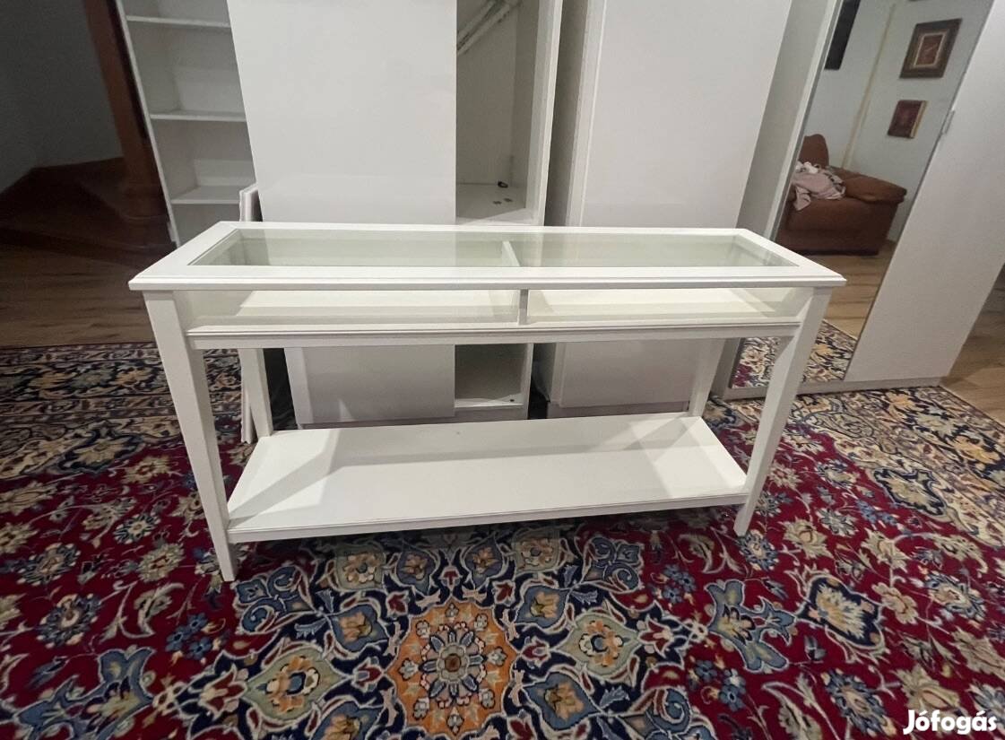 Konzol asztal üveges IKEA