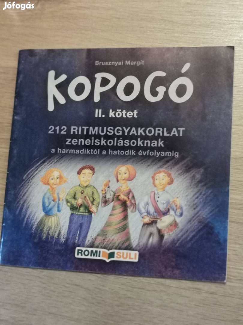 Kopogó II. Kötet - 212 ritmusgyakorlat zeneiskolásoknak 