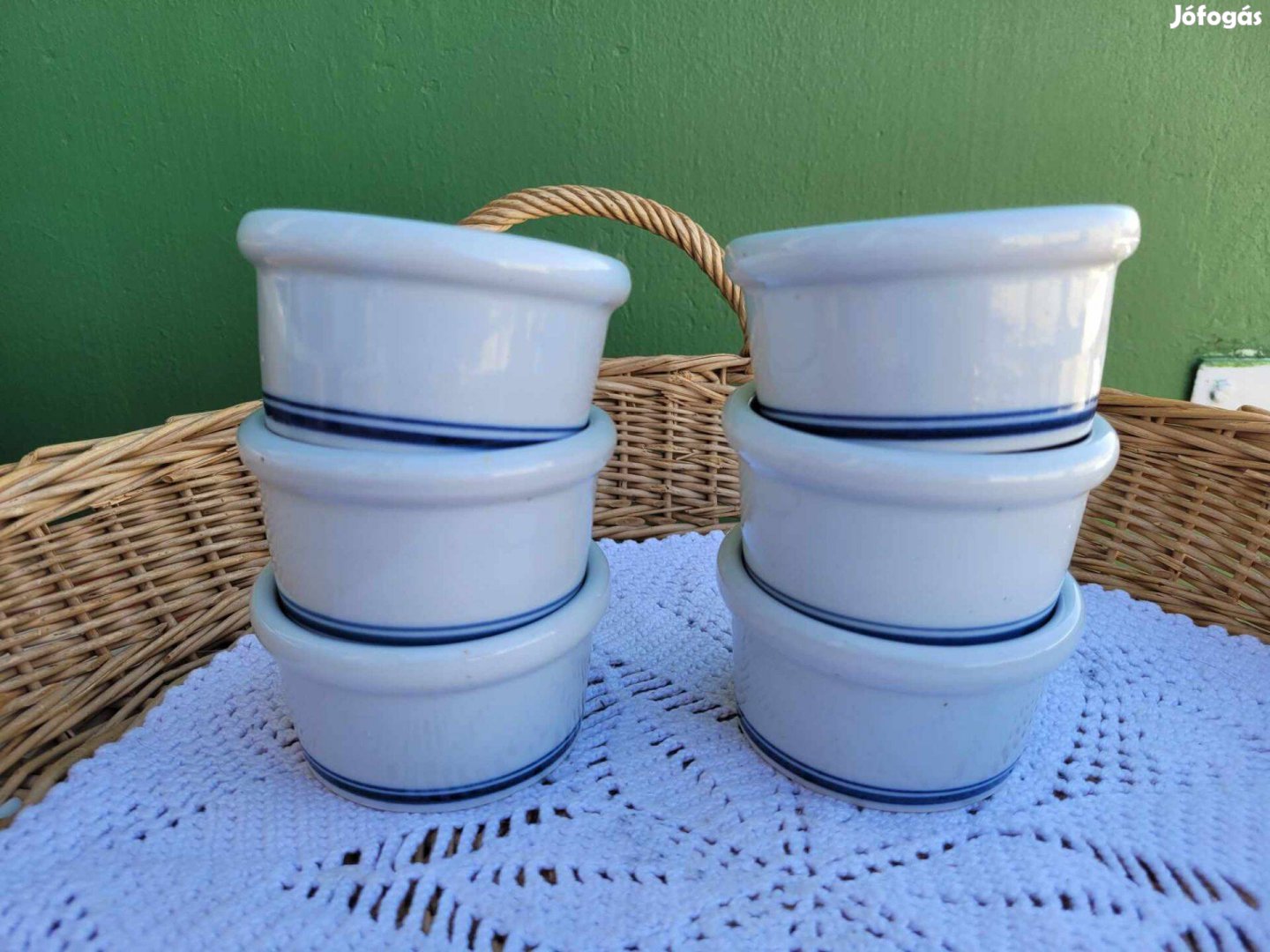 Kőporcelán kis muffin forma 6 db