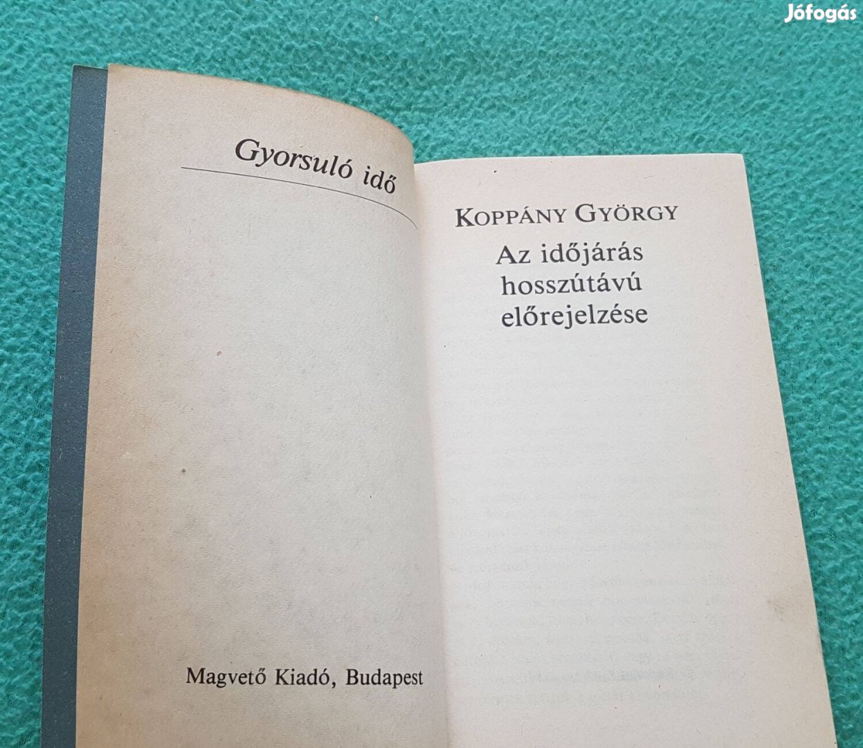 Koppány György: Az időjárás hosszútávú előrejelzése könyv (Magvető)