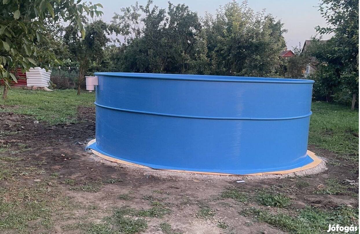 Kör alakú pp medencetest (műanyag) 5,5 x 1,5 m