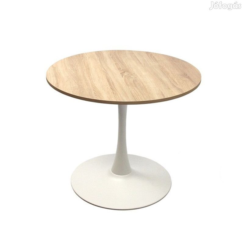 Kör asztal 90 cm Sonoma Fehér T27709-2-6901