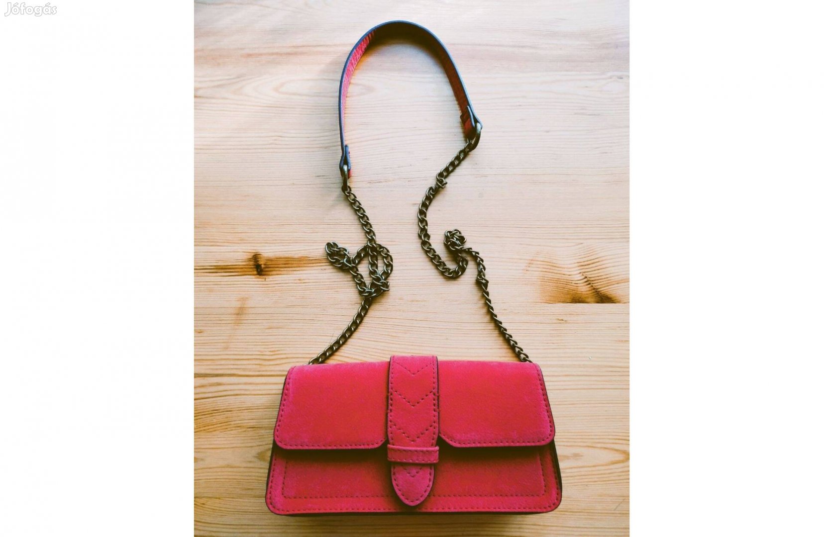 Korall színű crossbody táska