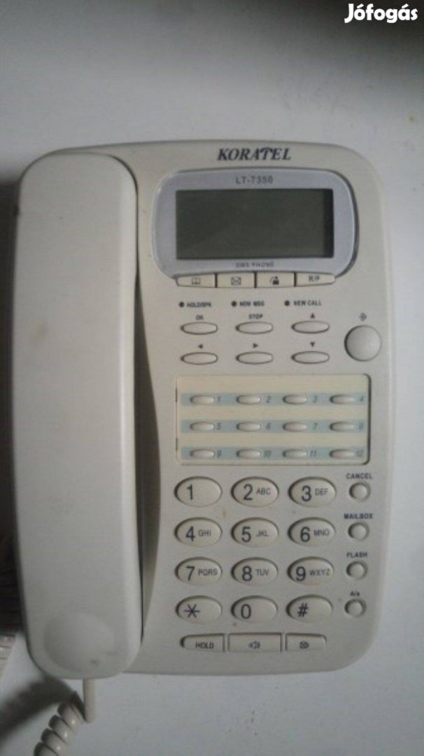 Koratel LT-7350 asztali vezetékes SMS telefon digitális kijelzővel