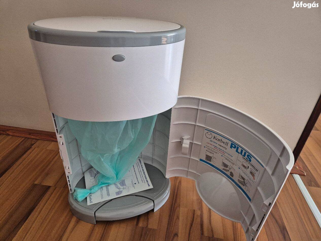 Korbell Plus 26L pelenka tároló, új nem használt állapotában