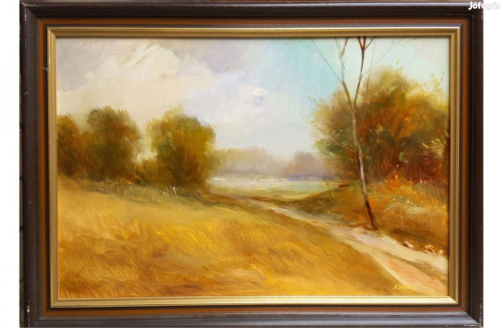 Korbely István: Ősz, olaj, farost 40x60 cm