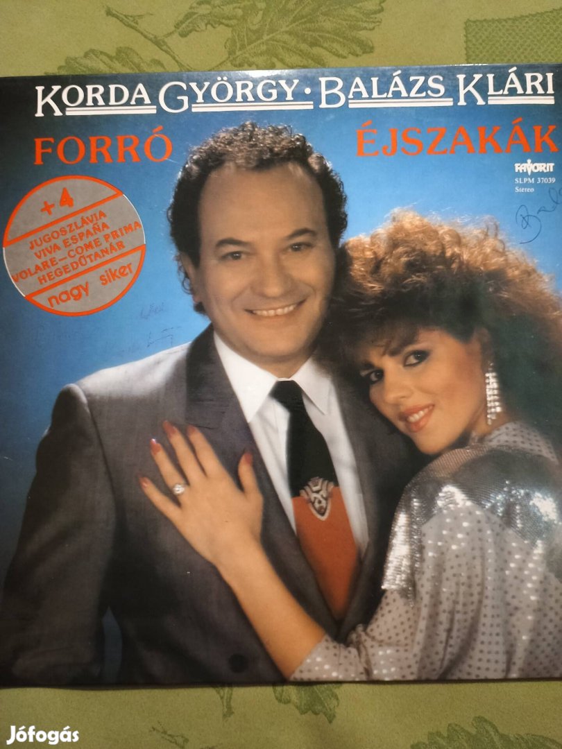 Korda-Balázs bakelit hanglemez, LP eladó 