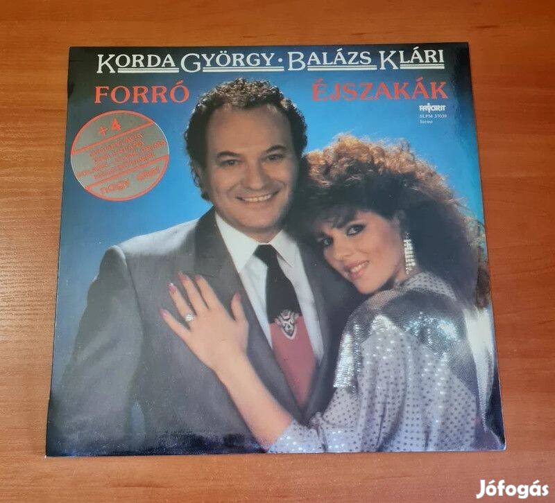 Korda György és Balázs Klári - Forró éjszakák; LP, Vinyl